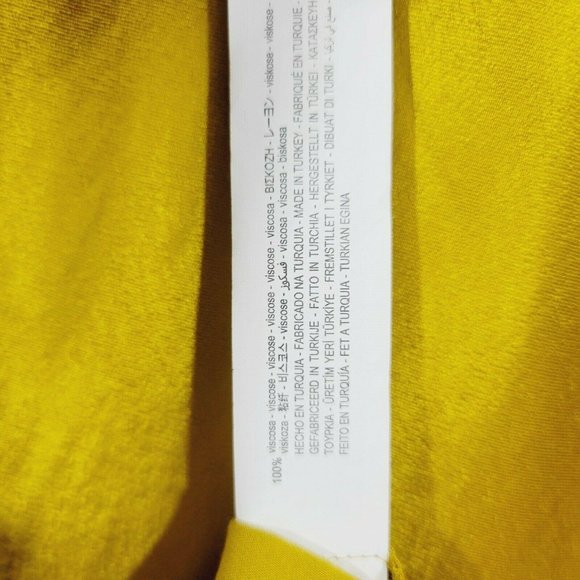 Zara XS Silk Stain A-Line Maxi Skirt Elastic Waist - Picture 6 of 9